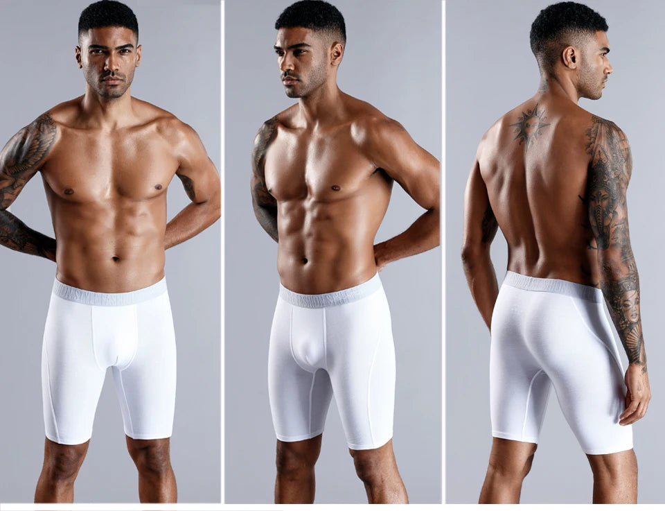 BONITOS Long Boxer Shorts Panties Man Underwear Men Boxer Men Underwear Natural Cotton Comfortable Soft Top Brand High Quality