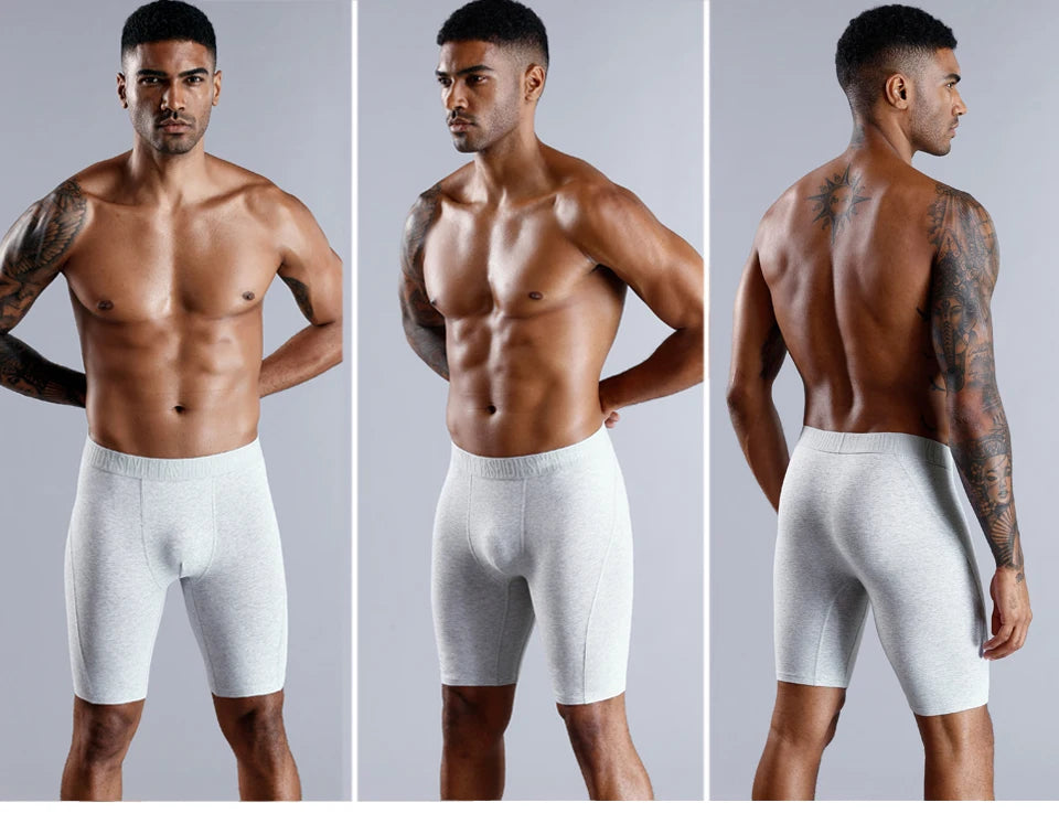 BONITOS Long Boxer Shorts Panties Man Underwear Men Boxer Men Underwear Natural Cotton Comfortable Soft Top Brand High Quality