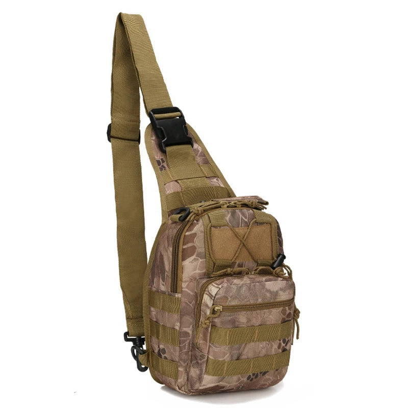 Tactical Shoulder Bag 800D Waterproof Oxford Small Chest Bag Outdoor Sports Sling Backpack for Hunting Hiking Camping