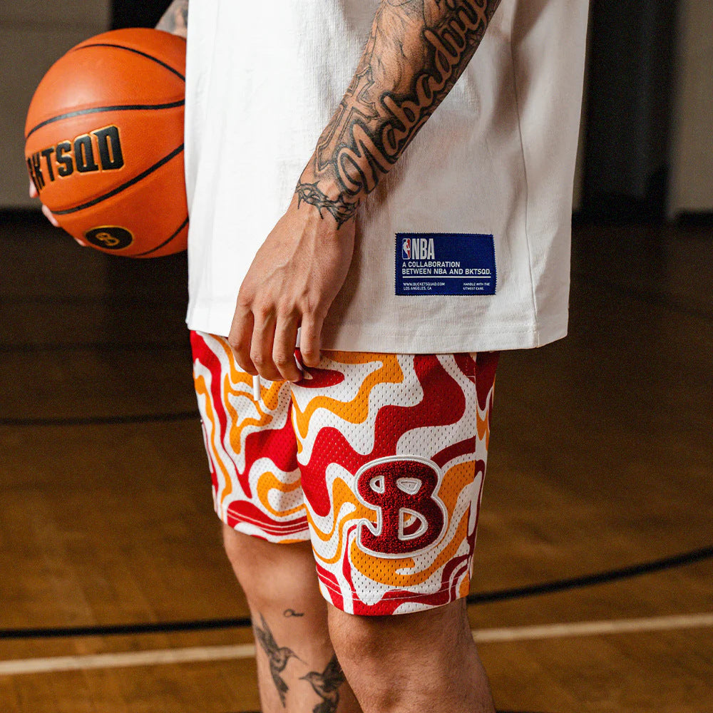 2025 Summer new style BUCKETSQUAD Basketball Mesh Running quick drying quarter High quality sports shorts men sportswear