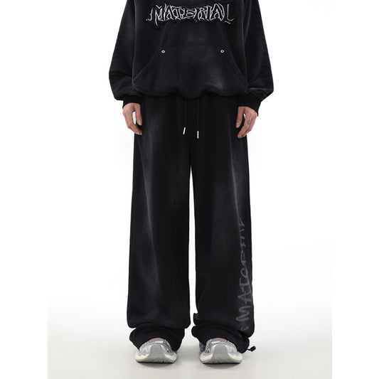 American Retro Pants High Street Graffiti Track Sweatpants