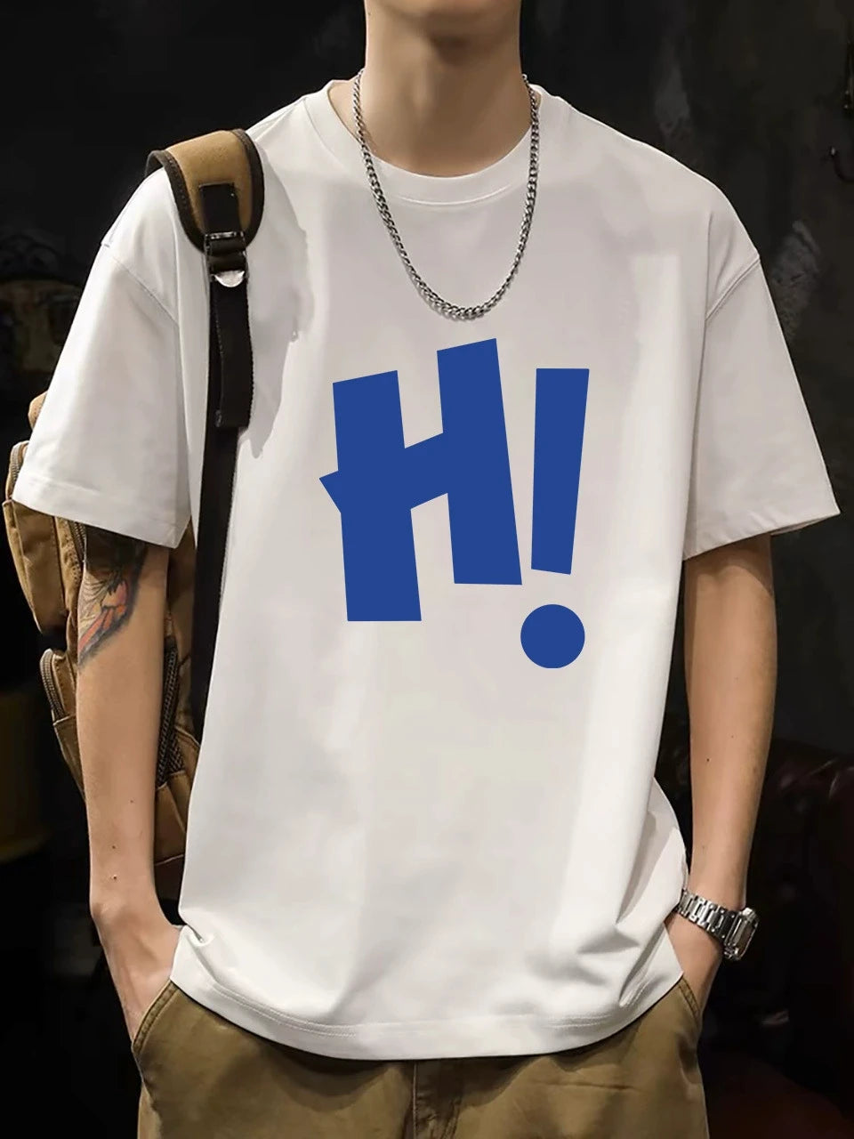 2025 New Summer Men's T-shirts High Quality Cotton Printed T-shirts Casual Street Fashion Tops
