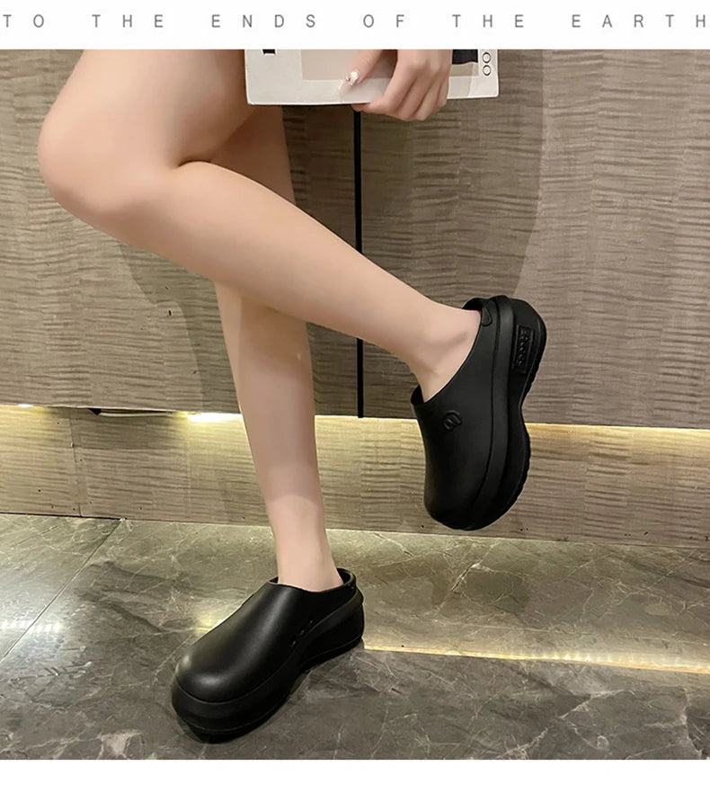 Women Sandals Summer Shoes Cook Work Flip-flop Waterproof Female Sandals Non-Slip Garden EVA Platform Slippers Casual Beach Shoe