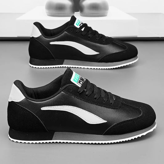 Trend Classic Running Shoes Men Suede Leather Mens Blue Sneakers Comfort Flat Jogging Shoes Man Athletic Shoes zapatillas hombre