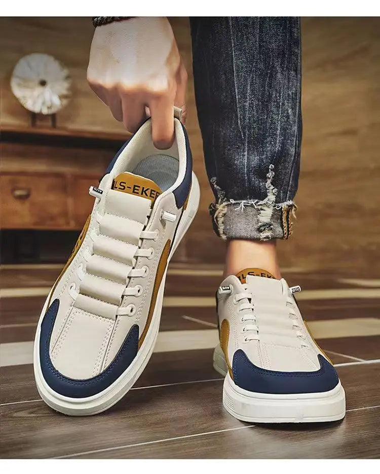 2025 Spring and Autumn New Men's Shoes Leather Low cut Fashion Trendy Running Sports Men's Casual Trendy Shoes