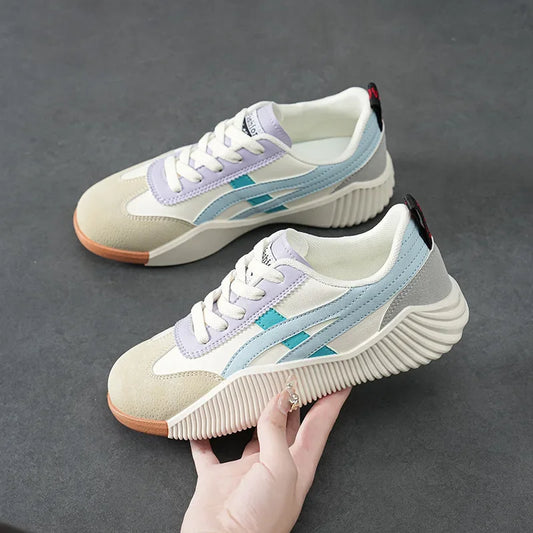 Women's Spring 2025 New Casual Sports Shoes Women Sneakers Round Toe High Quality Shoes Ladies Platform Shoes
