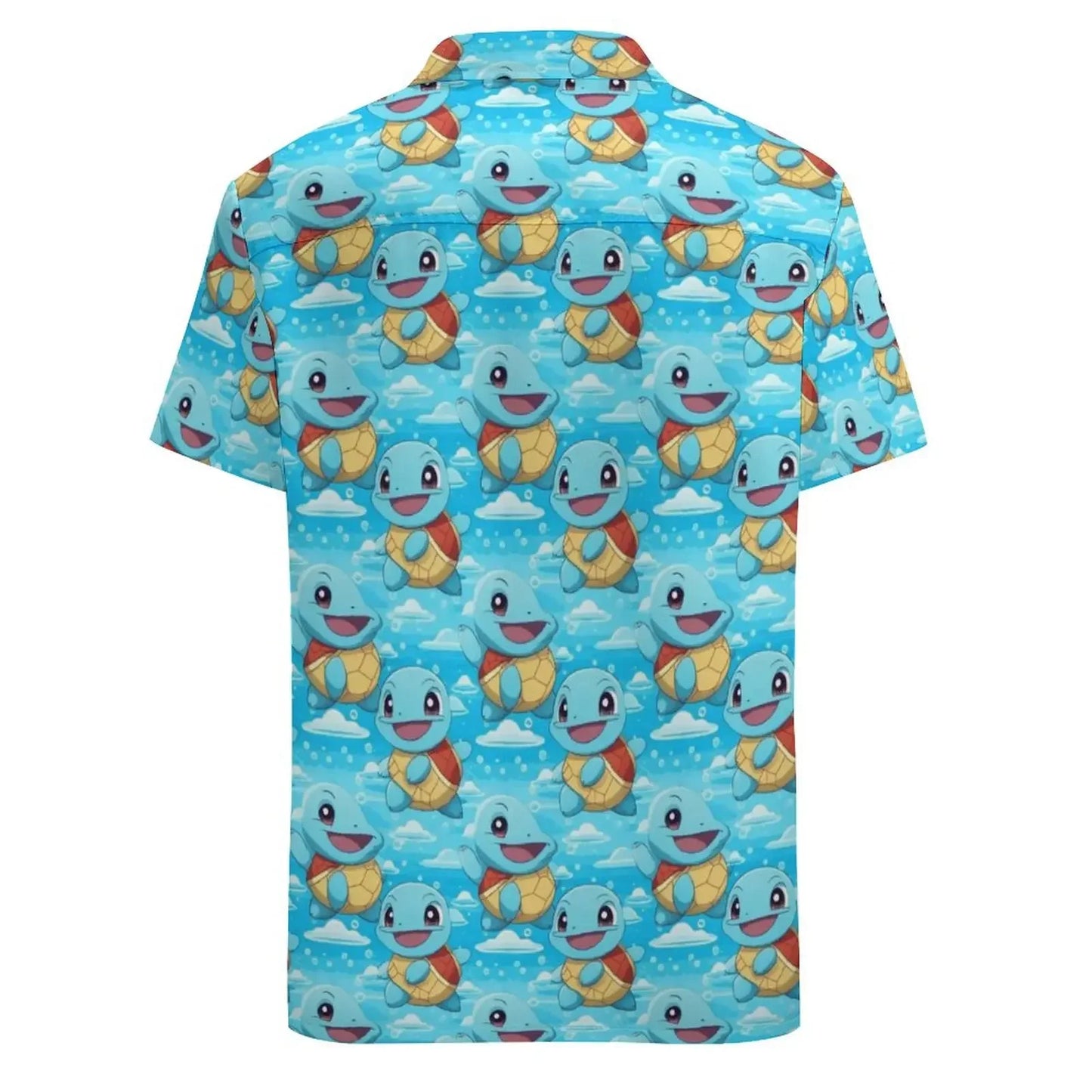 Summer Men's Shirt Cute Animal Print Short Sleeve Shirt Open button Lapel Men's Top Comfortable Casual Men's Shirts
