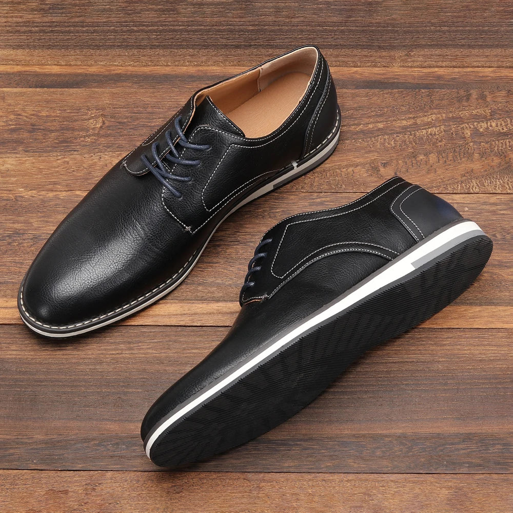 7-13 men casual shoes fashion comfortable 2024 brand leather loafer men
