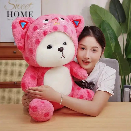 Transformed Bear Anime Plush Toy 30/40cm Cute Stuffed Animal Soft Doll Ideal Christmas & Thanksgiving Gift