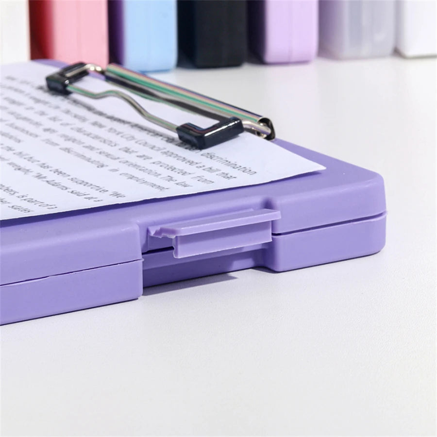 A4 Multi-functional File Folder Desktop Test Paper Organizer Office Document Board Folder Storage Box Writing Board, Office