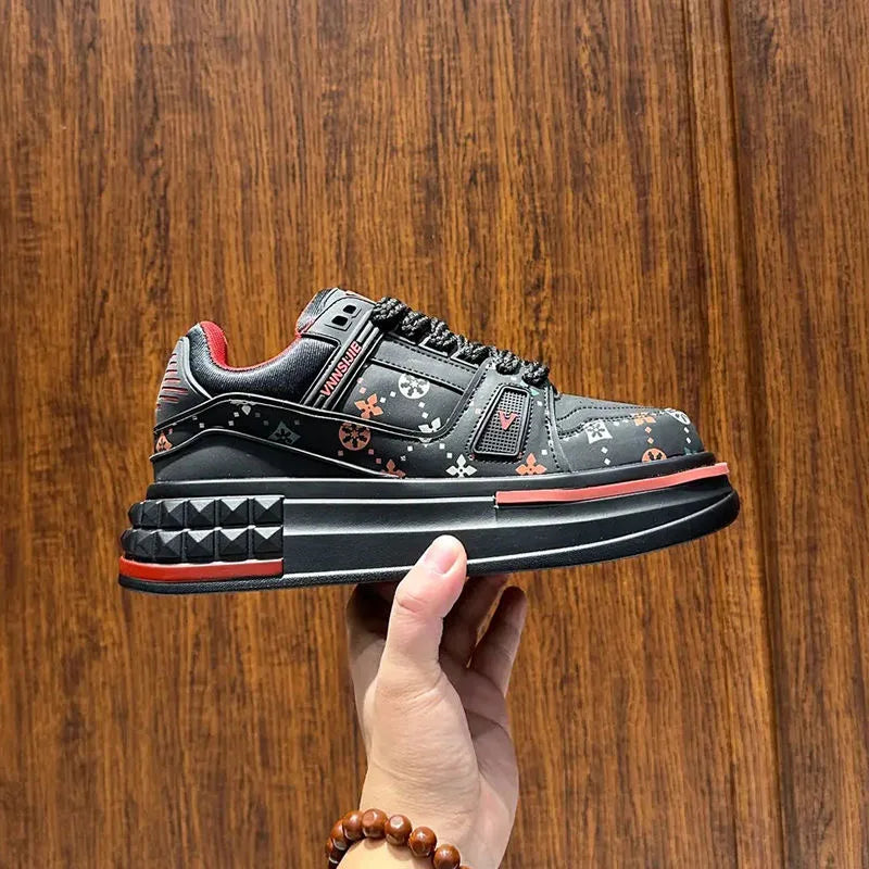 2025 Spring New Thick Sole Increase 6~8CM Fashion Shoes Bread Shoes High Quality Casual Shoes All Fashion Casual Sports Shoes