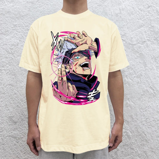 Anime Jujutsu Kaisen Printed Cotton T-shirts Women/Men Summer Short Sleeved Tee Shirts Round Neck Personalized Graphic Tops