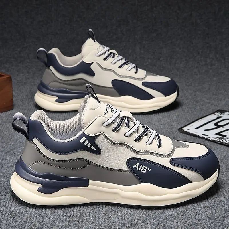 2025 Men's Four Seasons Outdoor Casual Walking Sneakers Breathable Fashion Hiking Shoes Non-slip Soft Bottom Skateboarding Shoes