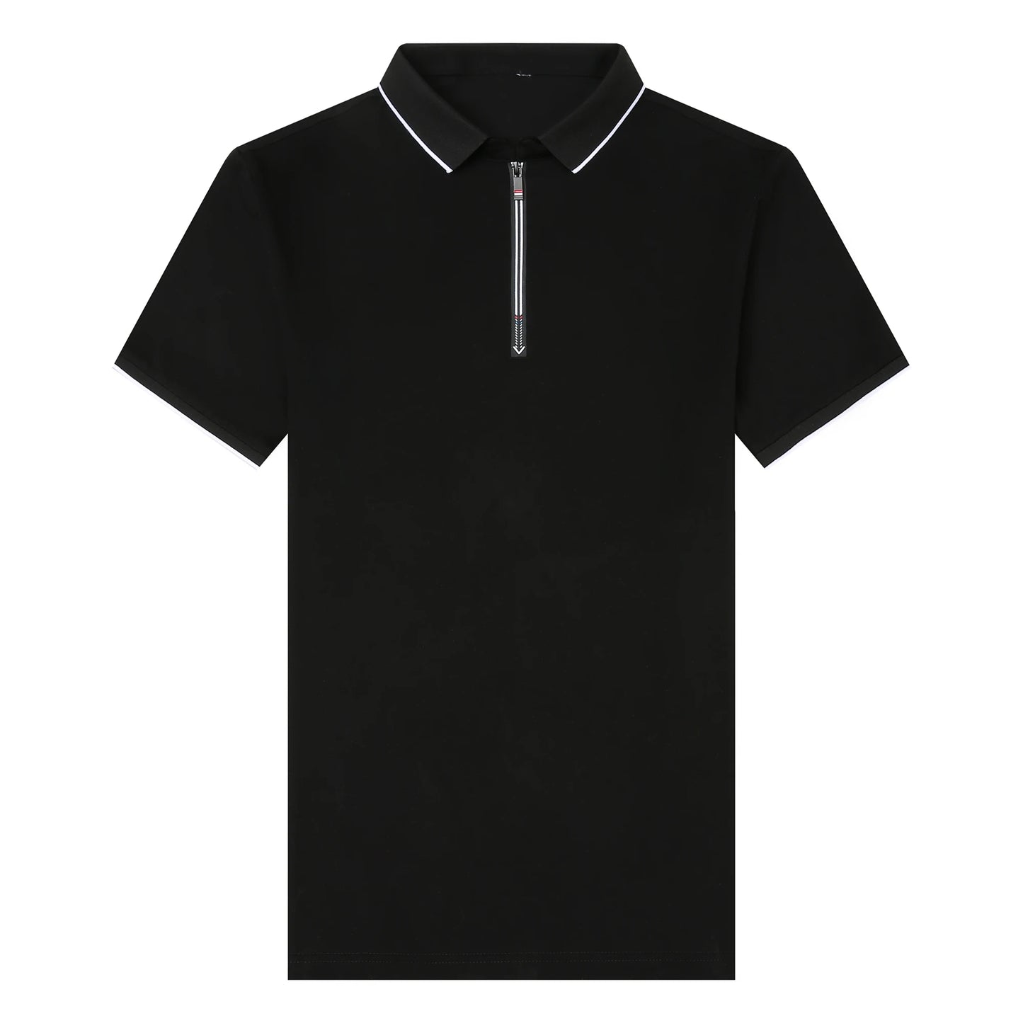 2025 Top Quality New Summer Brand Mens Polo Shirts Designer Plain Zipper Short Sleeve Casual Tops Fashions Man Clothing