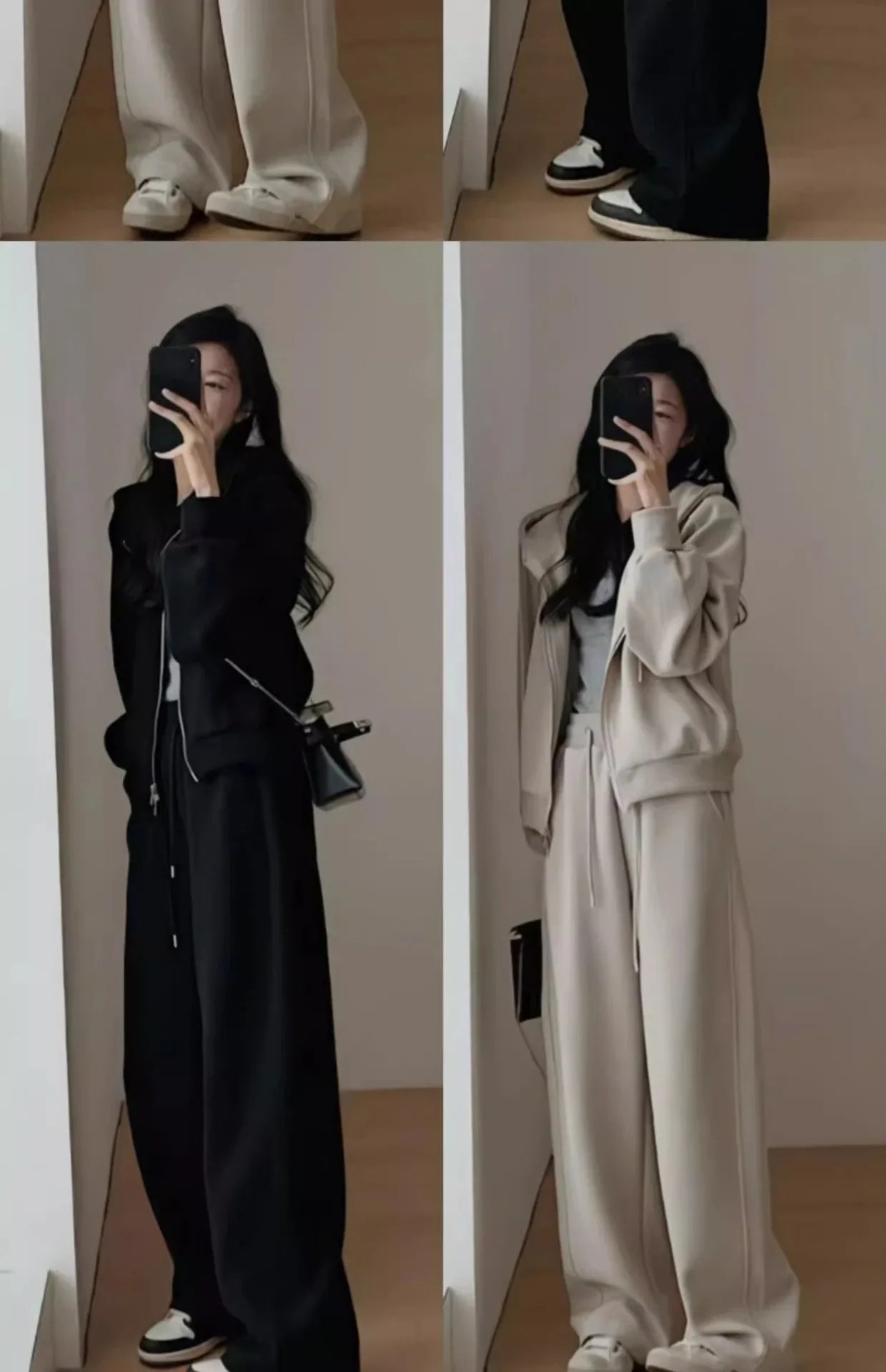 Autumn/Winter 2024 New Tea Matching Women's Clothing Set Plus Size Elegant Casual Salt System Sweatshirt Two-Piece Suit