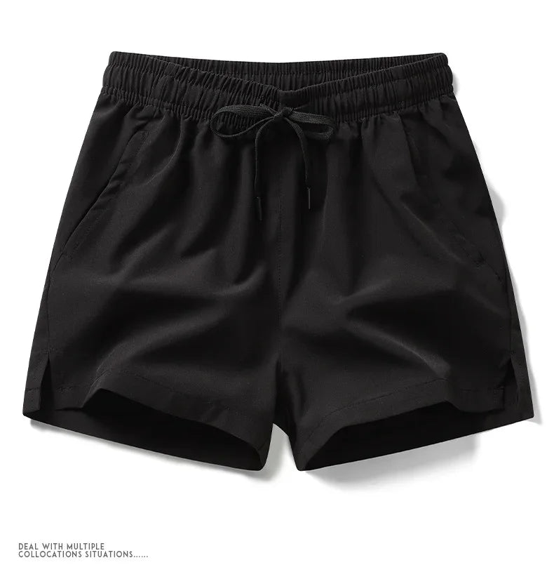 Summer Mens Sports Sweatpants casual Shorts Pockets Basic Solid Color Lightweight Pants Jogging Beach Shorts Men