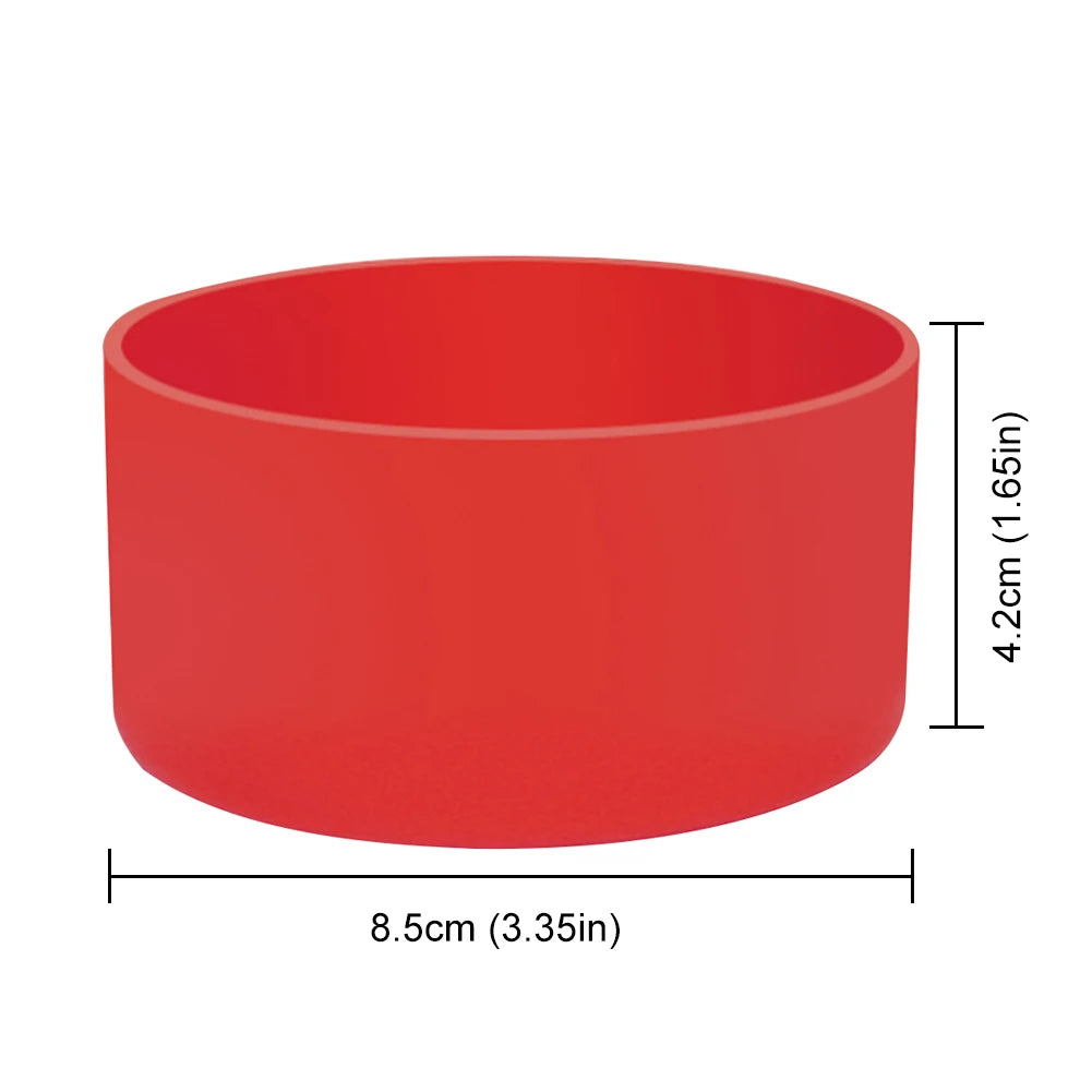 8.5CM Silicone Cover Anti-Slip Protective Bottom Sleeve Cover Protective Cup Bottom Base for 32oz Tumbler Flask Water Bottle