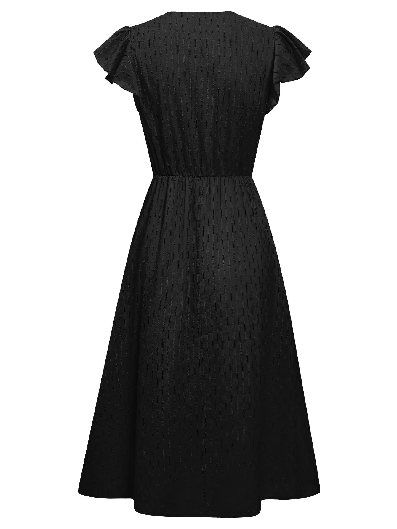 2025 New Summer Dress Women Casual Solid V-neck High Waist Fresh Wind Midi Dresses For Women Elegant Boho White Dress Vestidos