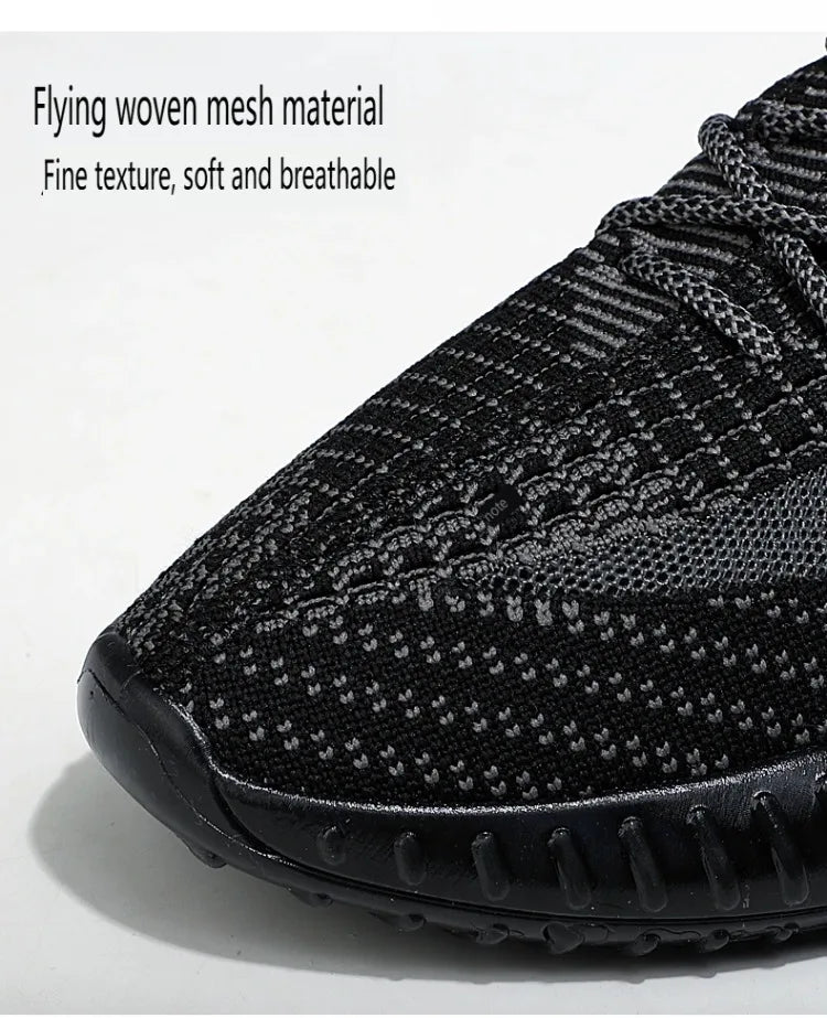 2025 Spring and Summer New Mesh Shoes Lightweight Breathable Casual Flying Knitting Sneakers Couple Mesh Shoes