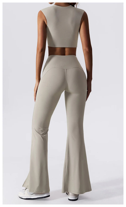 Women's Yoga Pants High Waist Sports Fitness Dance Casual Bell-bottoms Wide Leg Pants For Women Gym Workout Sexy Breathable