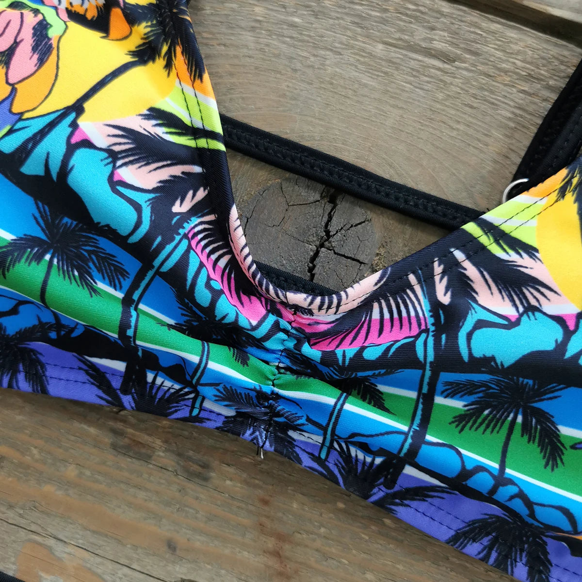 2024 New Sexy Brazilian Bikini Set Women Print Biquini Female Cut Bikinis Swimwear Push Up Swimsuit Bath Suit