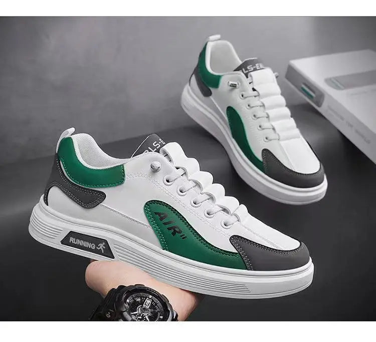 2025 Spring and Autumn New Men's Shoes Leather Low cut Fashion Trendy Running Sports Men's Casual Trendy Shoes