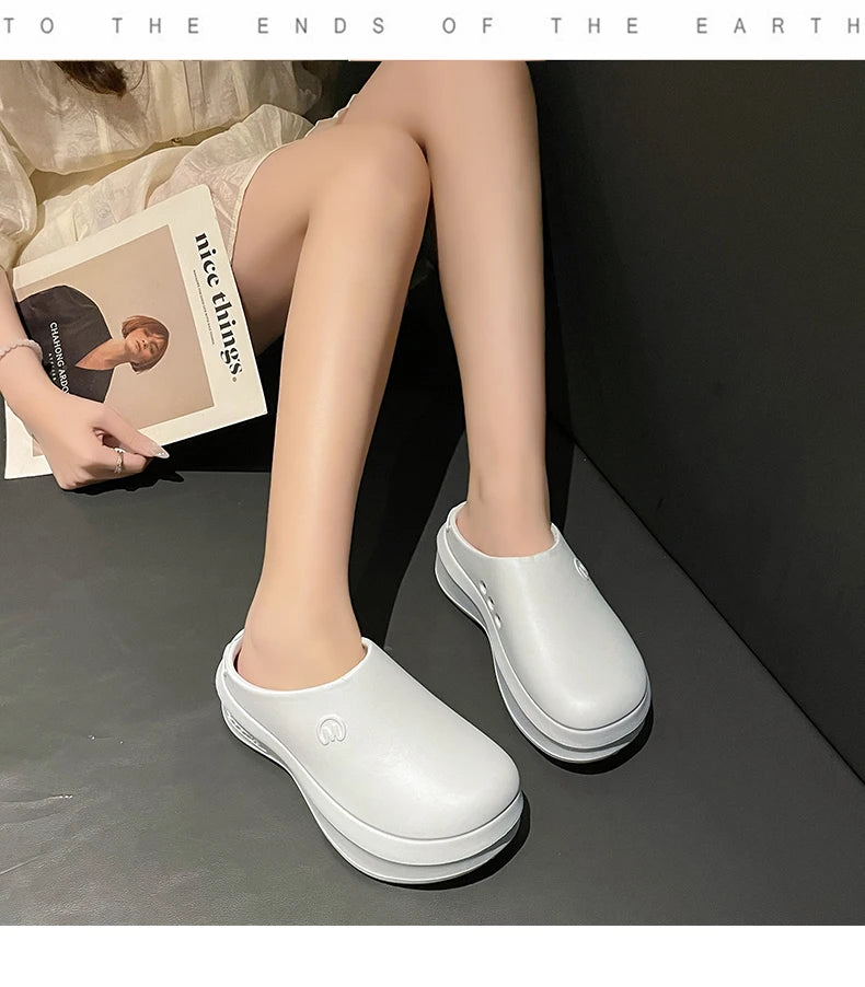 Women Sandals Summer Shoes Cook Work Flip-flop Waterproof Female Sandals Non-Slip Garden EVA Platform Slippers Casual Beach Shoe