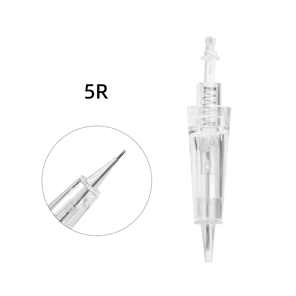 Borala 20Pcs Tattoo Needle Microblading Piercing Needles Pen Permanent Eyebrow Lip Makeup Cosmetics Tattoo Machine Accessories