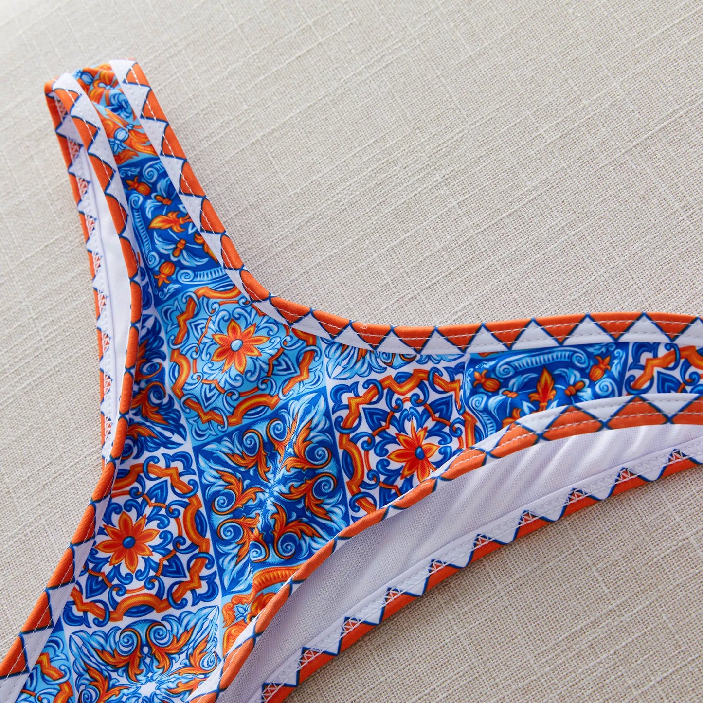 2024 New Sexy Brazilian Bikini Set Women Print Biquini Female Cut Bikinis Swimwear Push Up Swimsuit Bath Suit