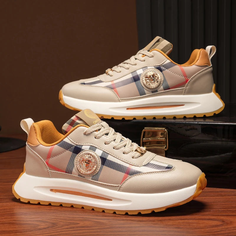 Summer New Anti-slip Wear-resistant Thick Bottom Increase Outdoor Comfort Couples Leisure Fashion Trend All Match Sneakers
