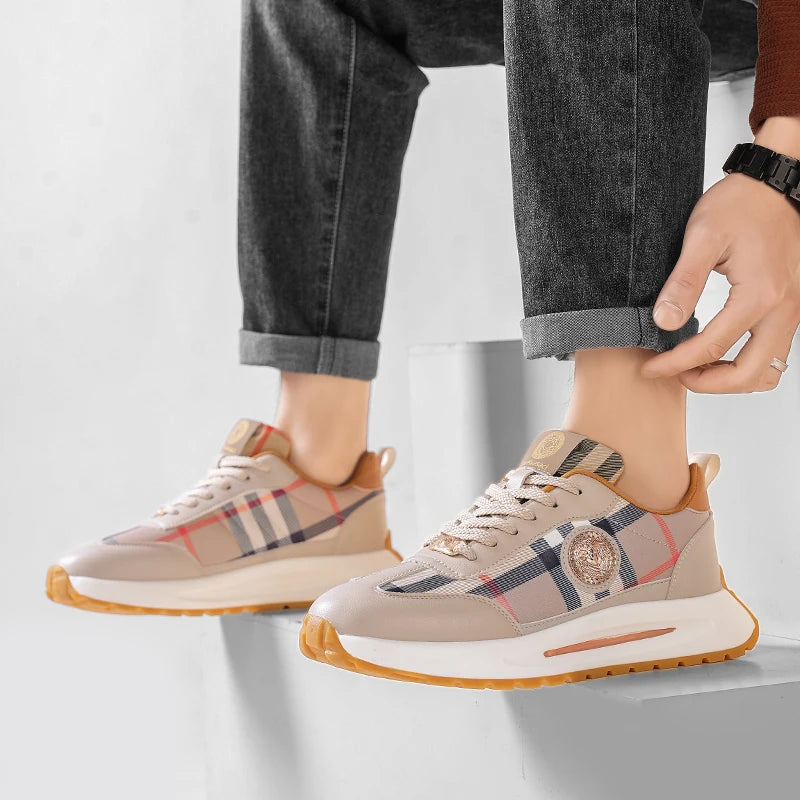 Summer New Anti-slip Wear-resistant Thick Bottom Increase Outdoor Comfort Couples Leisure Fashion Trend All Match Sneakers