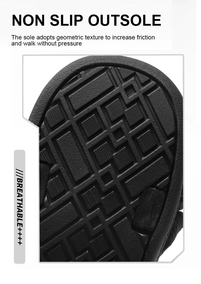 Summer Outdoor Wadable Sandals Man Arch Support Yoga Mat Insole Gladiator Open Beach Slippers Antiskid Durable Flat Men Shoe