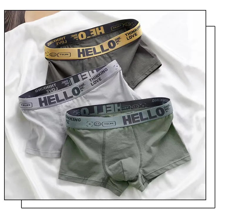 6pieces Mens Underwear Men Cotton Underpants Male Pure Men Panties Shorts Breathable Boxer Shorts Comfortable soft Plus size