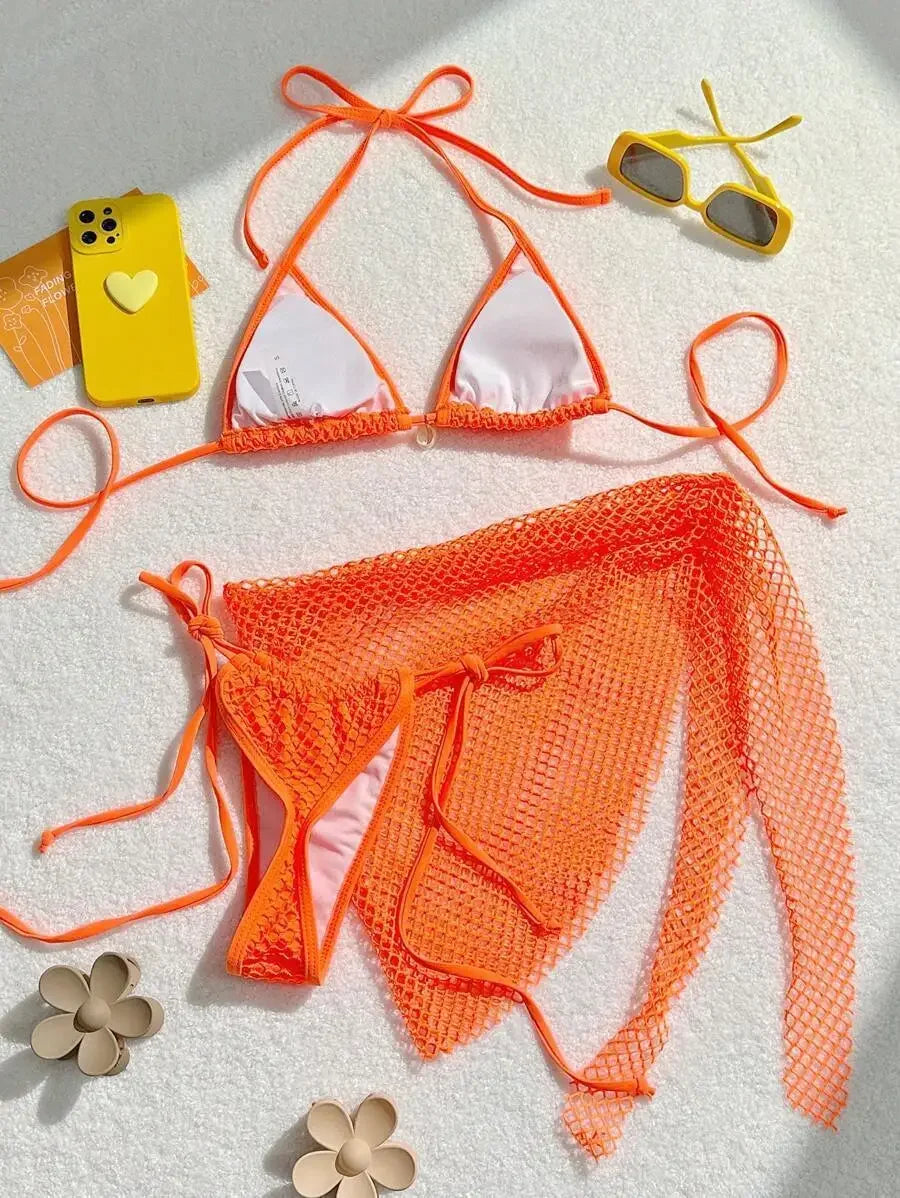 2025 Sexy Bikinis Female Swimsuits Women's Three-Piece Swimwear Beach Swim Wear Bathing Suits Brazilian Bikini Set Pool Bather