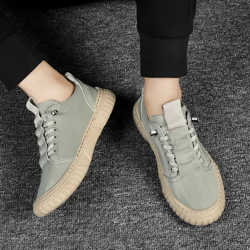 2025 Men Casual Shoes Breathable Black Sneakers Fashion Driving Walking Tennis Shoes for Male Skate Flats Zapatillas Hombre