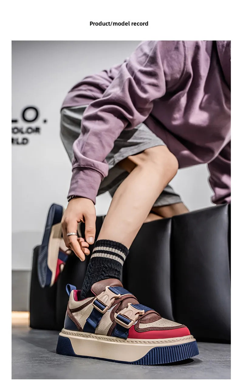 2025 New Versatile Casual Sports Board Shoes for Men, Trendy and Fashionable Thick Soled, Niche and Personalized Trendy Shoes