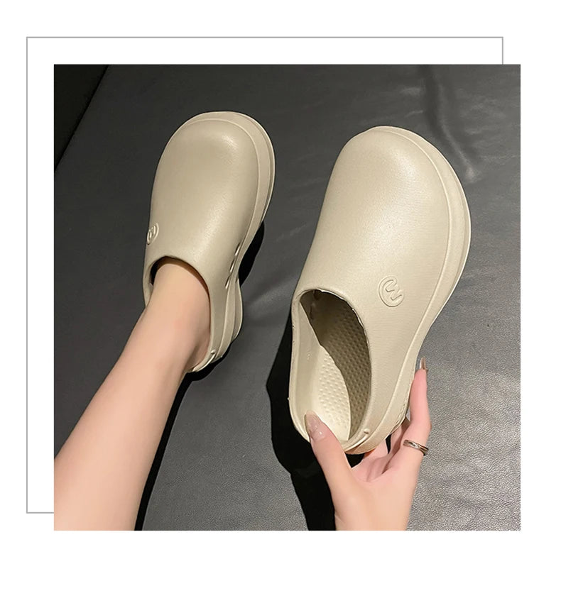 Women Sandals Summer Shoes Cook Work Flip-flop Waterproof Female Sandals Non-Slip Garden EVA Platform Slippers Casual Beach Shoe