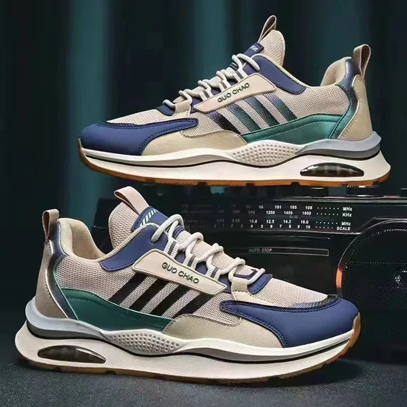 Brand Men Sneakers Mesh Breathable Casual Shoe Air Cushioning Athletic Running Shoes for Men Light Training Shoe Tenis Masculino