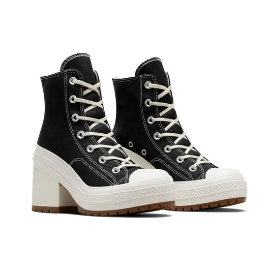 Women Platform Sneakers Canvas Shoes Personalized Luxry Heels Skateboard Lace Up Casual Fashion Outdoor Sneakers Plus Size 36-42