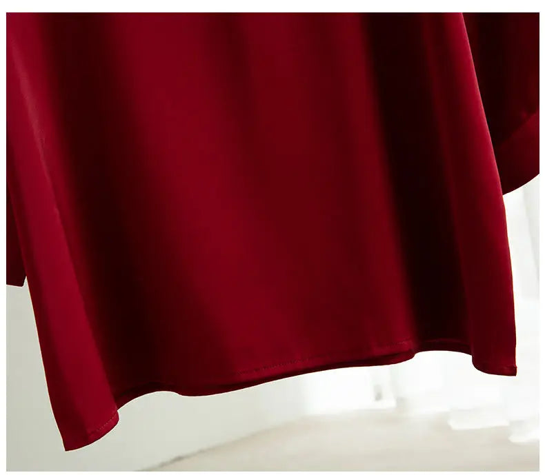2025 New In Summer Satin Silk Half-Sleeve Tee Tops Basic Solid Women‘s T-Shirt Casual O-neck Thin Shirts Ladies Loose Blouses