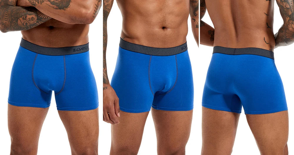 4pcs Boxers Men's Panties Underpants Man Boxer Underwear Cotton for Male Underpants Man Cotton Large Size Lot Soft