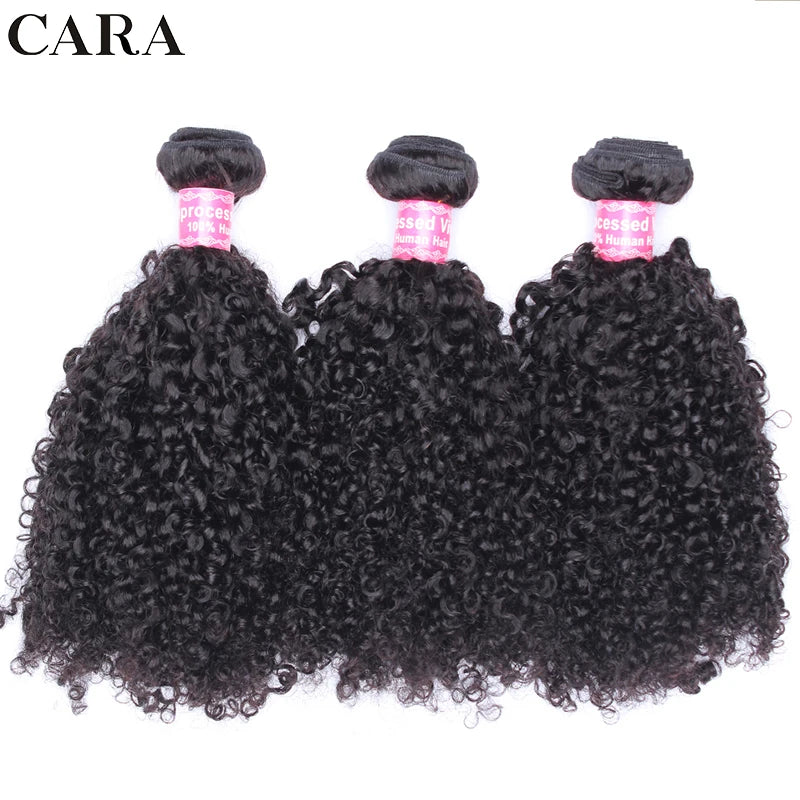 3C 4A Human Hair Bundles Mongolian Afro Kinky Curly Weave For Black Women Sassy Curl Virgin Human Hair 4 Bundles Natural Color