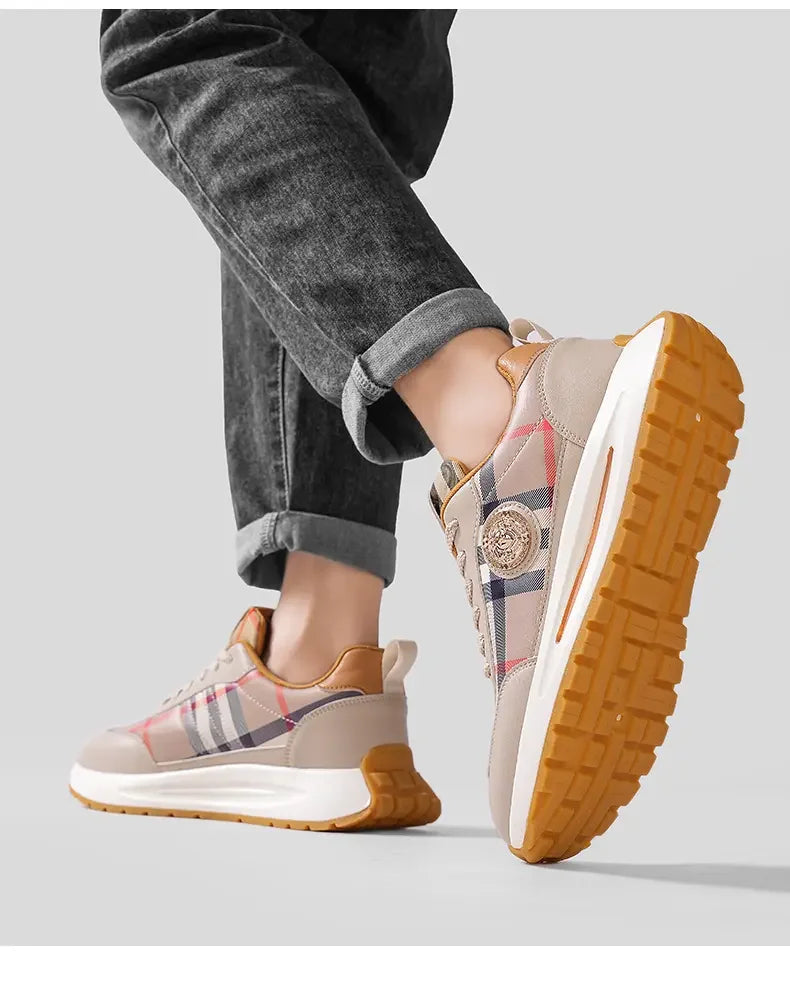 Summer New Anti-slip Wear-resistant Thick Bottom Increase Outdoor Comfort Couples Leisure Fashion Trend All Match Sneakers