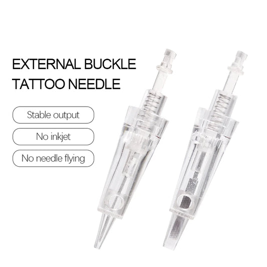 Borala 20Pcs Tattoo Needle Microblading Piercing Needles Pen Permanent Eyebrow Lip Makeup Cosmetics Tattoo Machine Accessories