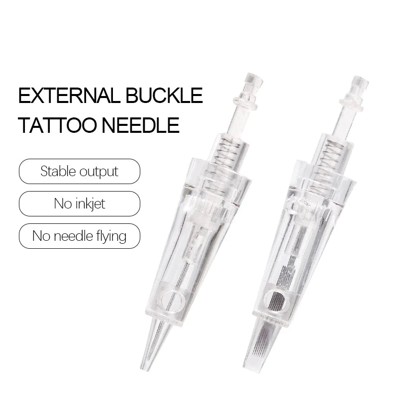 Borala 20Pcs Tattoo Needle Microblading Piercing Needles Pen Permanent Eyebrow Lip Makeup Cosmetics Tattoo Machine Accessories