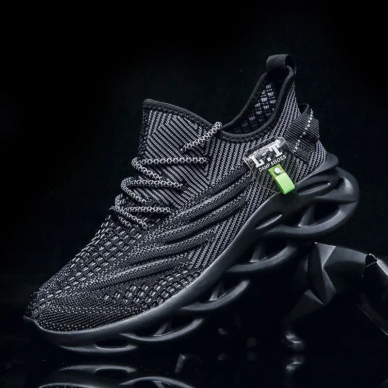 YRZL Casual Sneakers Men's Runing Shoes Outdoor Big Size Lightweight Breathable Mesh Increase Comfortable Sports Shoes for Men