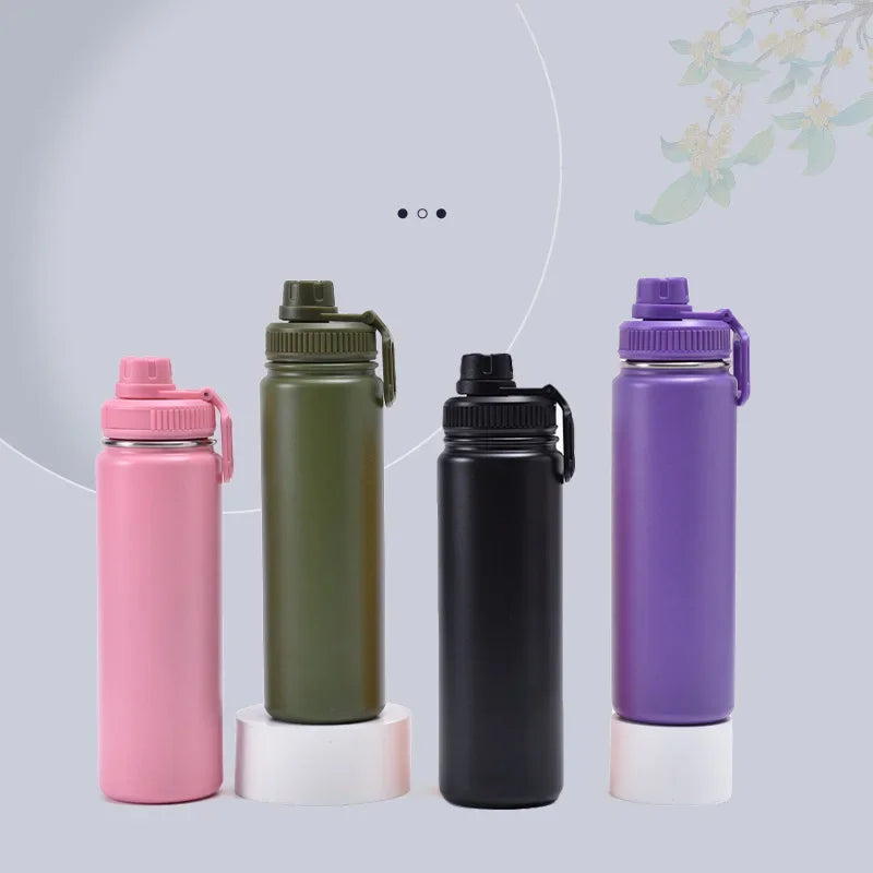 750ml Insulated Water Cup Sports Bottle Water Bottles Stainless Steel Pure Titanium Vacuum Portable Leakproof Outdoor Cup