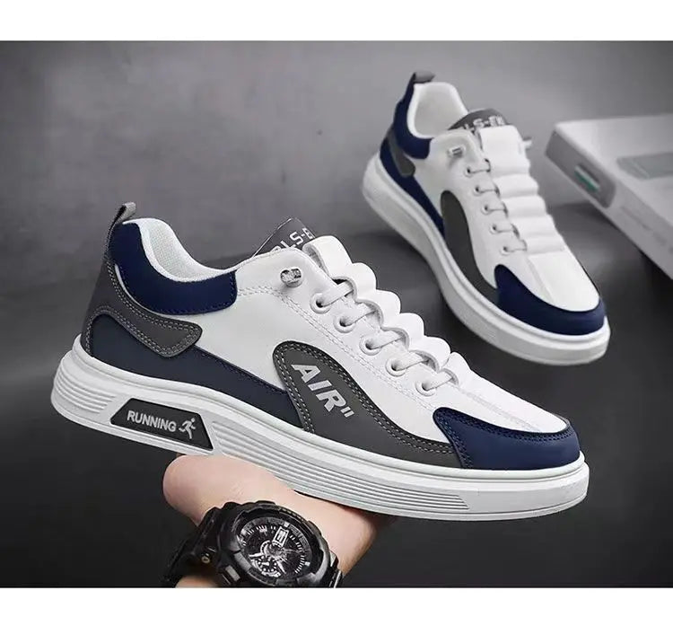 2025 Spring and Autumn New Men's Shoes Leather Low cut Fashion Trendy Running Sports Men's Casual Trendy Shoes