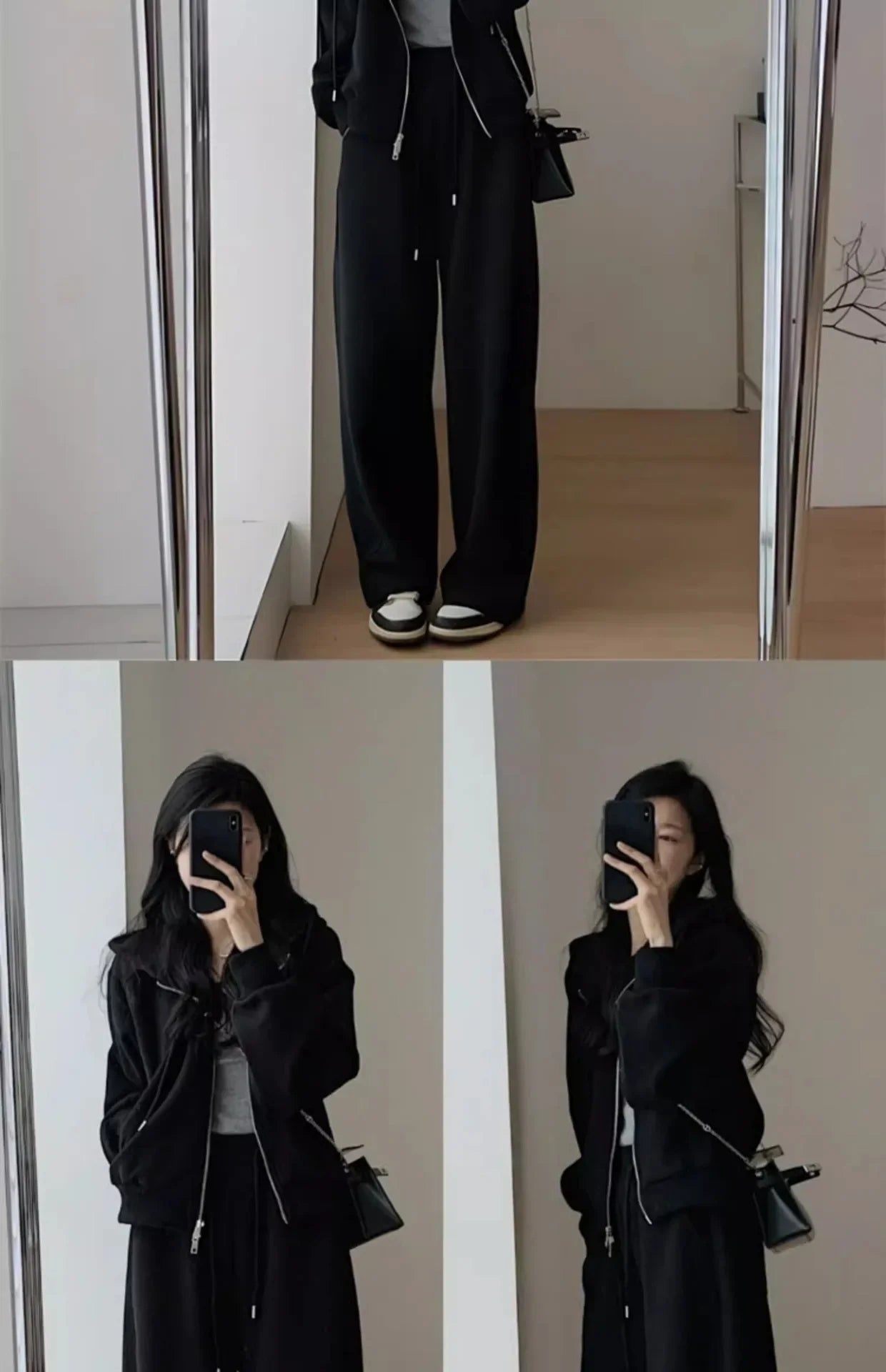 Autumn/Winter 2024 New Tea Matching Women's Clothing Set Plus Size Elegant Casual Salt System Sweatshirt Two-Piece Suit