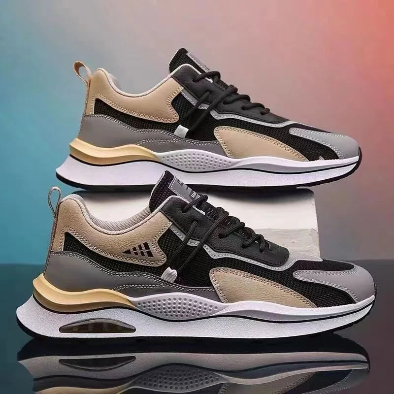 2025 Summer Mesh Shoes Men Running Anti Slip Sports Shoes Male Outdoor Comfort Casual Running Shoes Fashion Walking Sneakers
